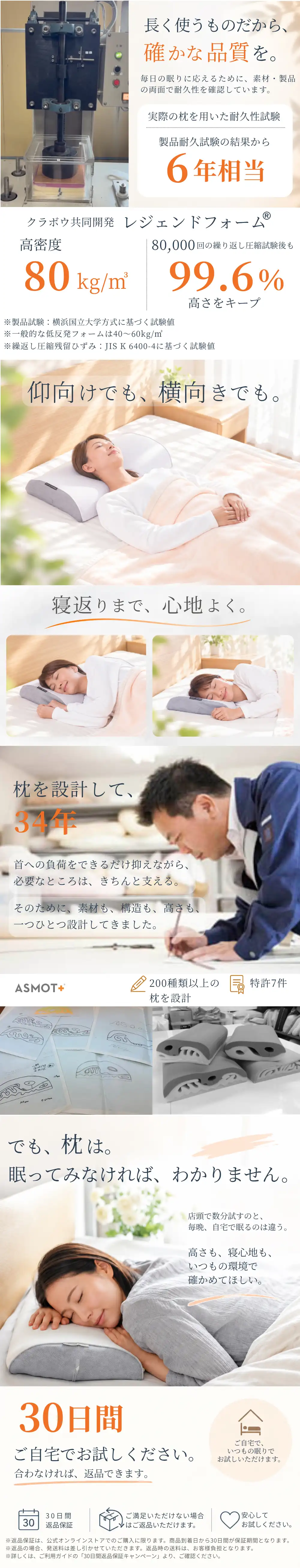 素材・製品の両面で耐久性を確認しています